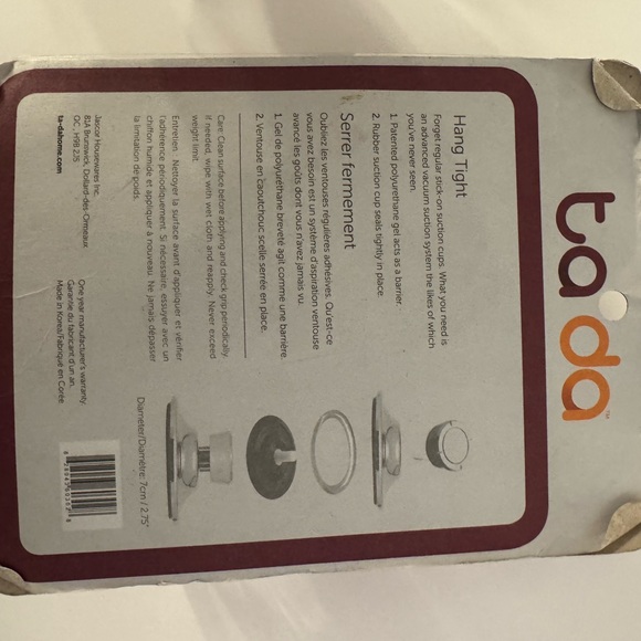 Tada Large Suction Hooks - Silver - Picture 2 of 2